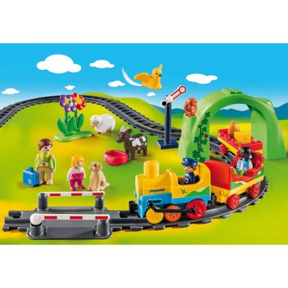 Train avec passagers et circuit-1