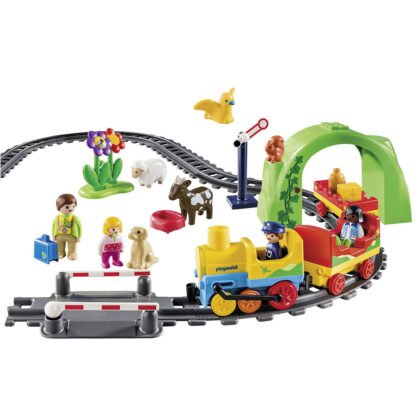 Train avec passagers et circuit-7