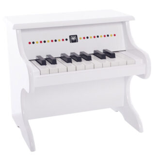 Piano blanc en bois