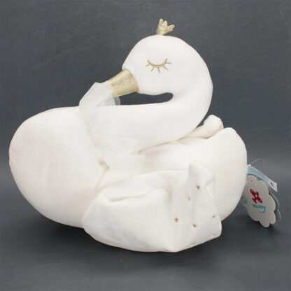 NICOTOY – Coussin Cygne blanc 40 cm-2