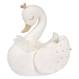 NICOTOY – Coussin Cygne blanc 40 cm