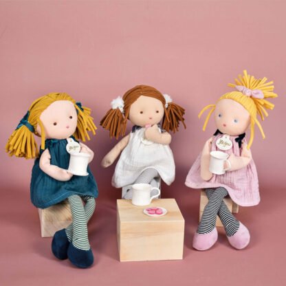 Poupée de chiffon- Les Doucettes – Inès – 30 cm-3