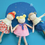 Poupée de chiffon Les Vintage – Luna – 30 cm-4