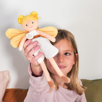 Poupée souple Fée Aurore – Blanche et Jaune – 25 cm-4