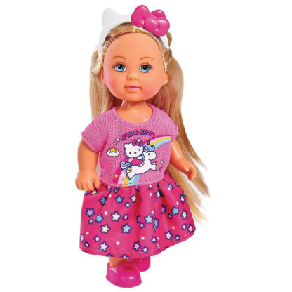 SIMBA -POUPEE EVI LOVE FASHION 12 CM – HELLO KITTY, 4-ASS.-4