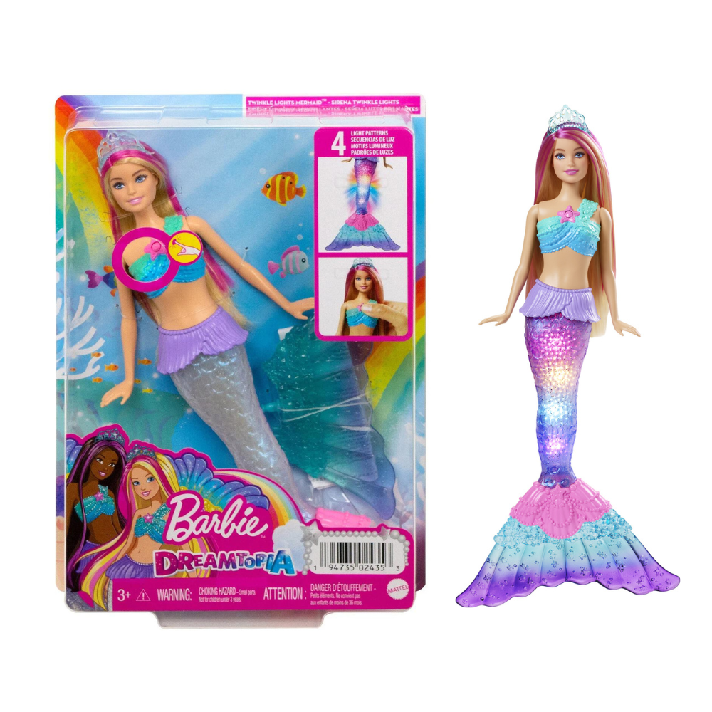 Barbie Dreamtopia – sirène lumières scintillantes - Xtratoys