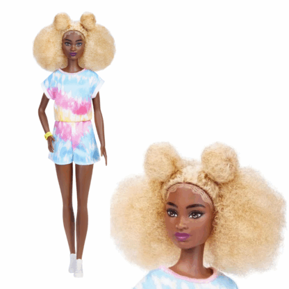 Barbie fashionista combi short Blonde Afro-2