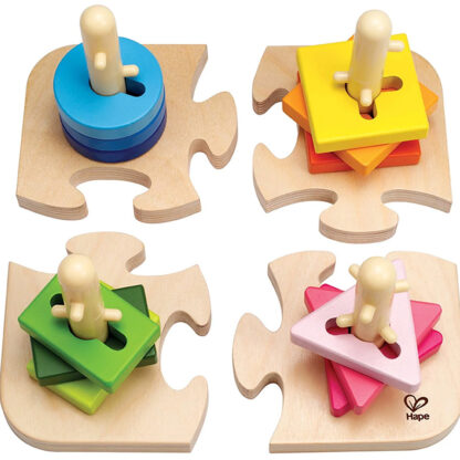 Puzzle À Boutons Créatif, En Bois