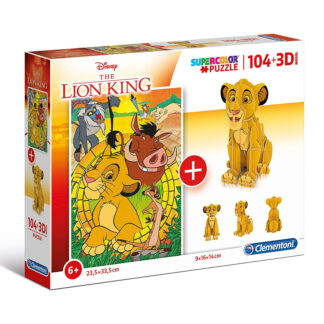 Roi Lion 3D puzzle 104 pcs