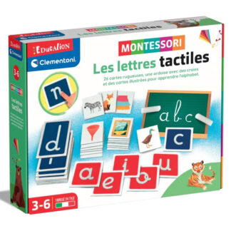 Les lettres tactiles - Jeu Montessori lettres