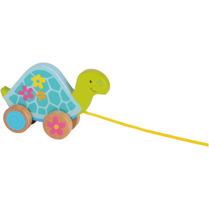 animal a tirer en bois tortue-2