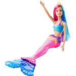 Barbie Dreamtopia – Pink Blue Hair Rainbow Mermaid Doll-2