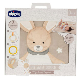 CHICCO My Sweet Doudou Tapis d’Éveil Lapin 0 Mois et +