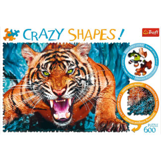 Crazy Shapes – Facing a tiger – Puzzle 600 pieces