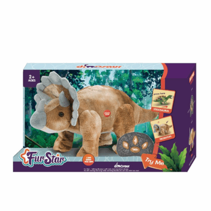 HOT FUN STAR – I say what you say ! triceratops marron et gris