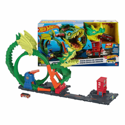 Hot Wheels City Dragon Drive Firefight Playset -2