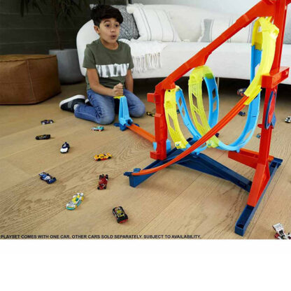 Hot Wheels Track Builder Unlimited Corkscrew Twist Kit Playset Race Track Toy-3