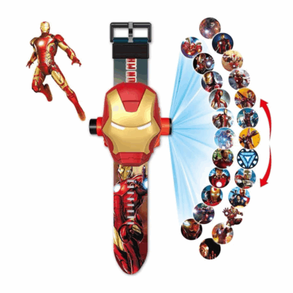 Montre Iron Man numérique de projection 3D pour enfant -1