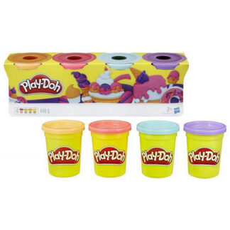 play doh 4 pots de pate a modeler couleur sorbet-3