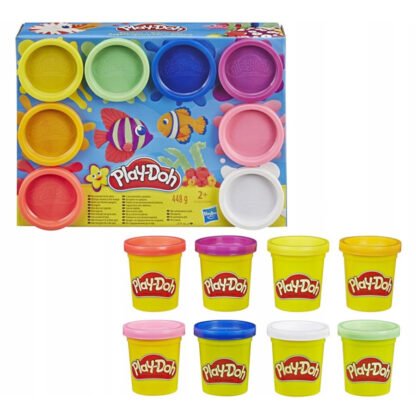play doh 8 pots de pate a modeler arc en ciel-2