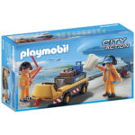 PLAYMOBIL 5396 City Action – Agents Avec Tracteur à Bagages1
