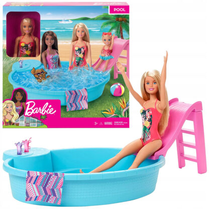 Poupée Barbie et sa piscine2