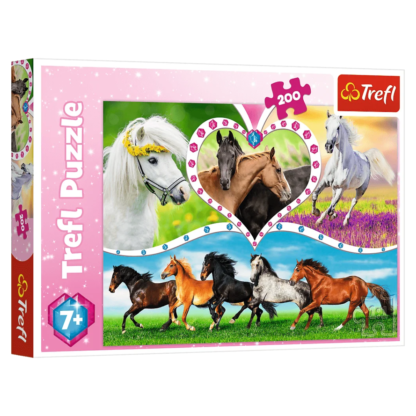 Magnifiques chevaux Puzzle 200 pieces