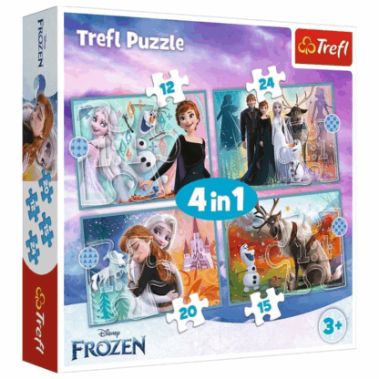 La Reine des Neiges 4in1 puzzle 12-24-20-15 pièces