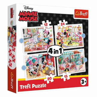 Minnie with Friends 4in1 puzzle 12-24-20-15 pièces