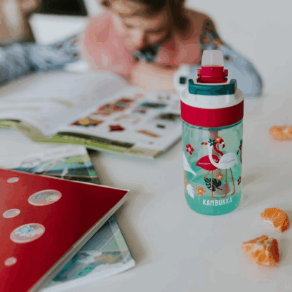 Bouteille d’eau Lagoon 400ml pink flamingo -3