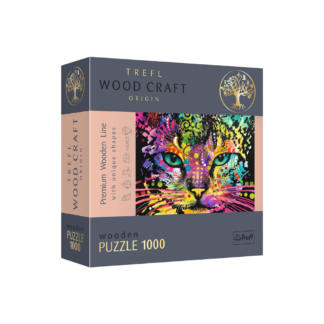 Puzzle en bois coloré 1000pcs - Chat