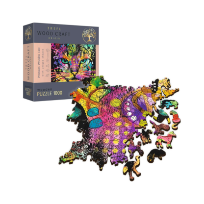 Chat Puzzle en bois colore 1000pcs 2