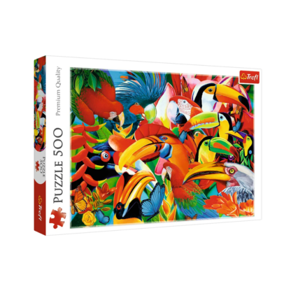 Oiseaux colores puzzle 500pcs