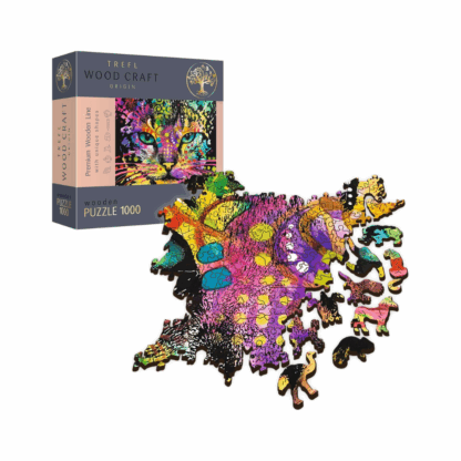 Chat Puzzle en bois coloré 1000pcs -2