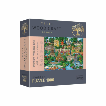 Puzzle en bois coloré 1000pcs - France Famous Places