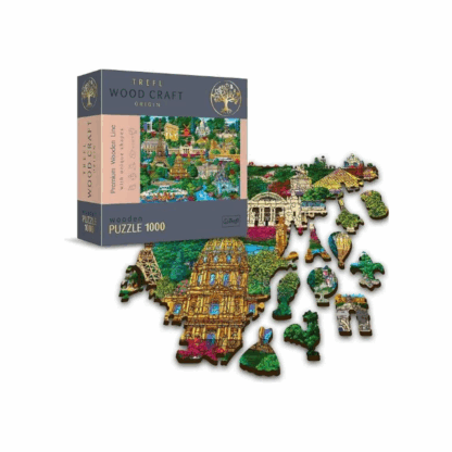 France – Famous Places Puzzle en bois coloré 1000pcs -2