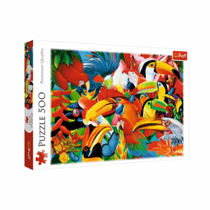 Oiseaux colorés puzzle 500pcs
