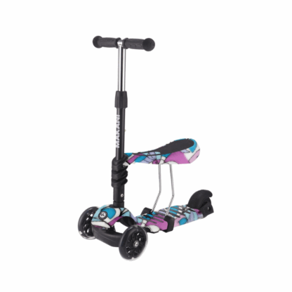 Trottinette 3 roues avec siège pour enfant violette