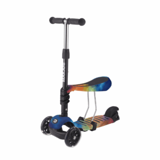 Trottinette 3 roues avec siège pour enfant arc-en-ciel