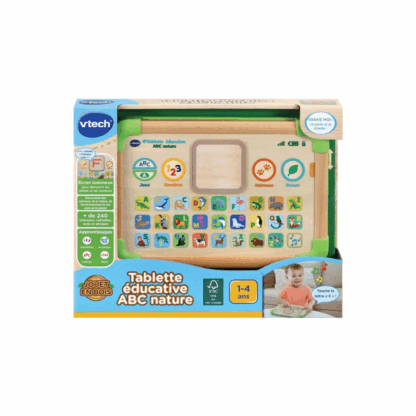 Tablette éducative ABC nature en bois -1