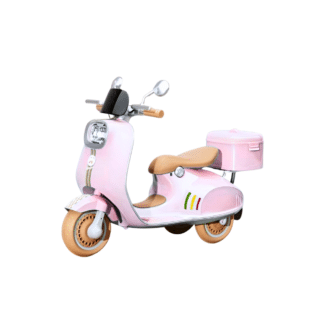 Moto électrique vespa 12V pour enfants rose
