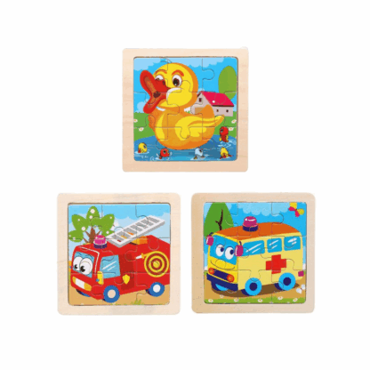 3 PCS puzzle en Bois pour enfants