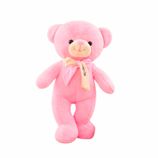 Ours en peluche rose 130cm