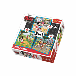 Puzzle 3 en 1 – Mickey Mouse avec ses amies