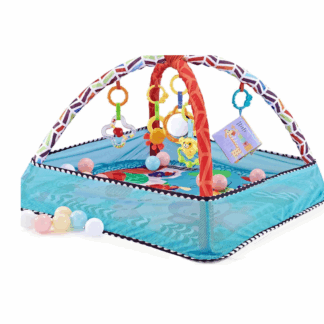 Tapis de jeu multisensoriel avec 18 balles