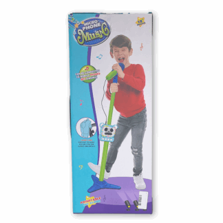 Microphone Karaoke avec support – bleu