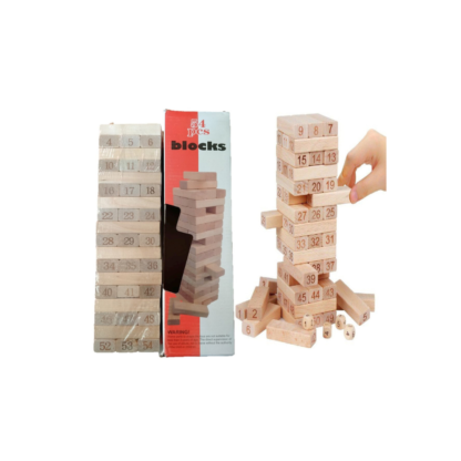 Jenga blocks 54 pcs