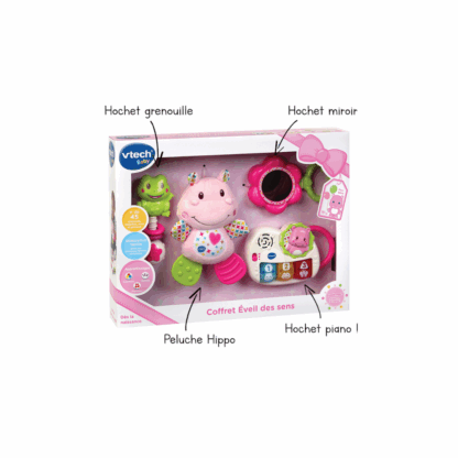 Coffret naissance – Éveil des sens rose