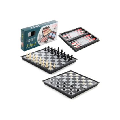 Jeu dechecs 3en1 dame backgammon