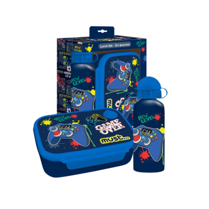 Set de gourde et lunchbox Game Over